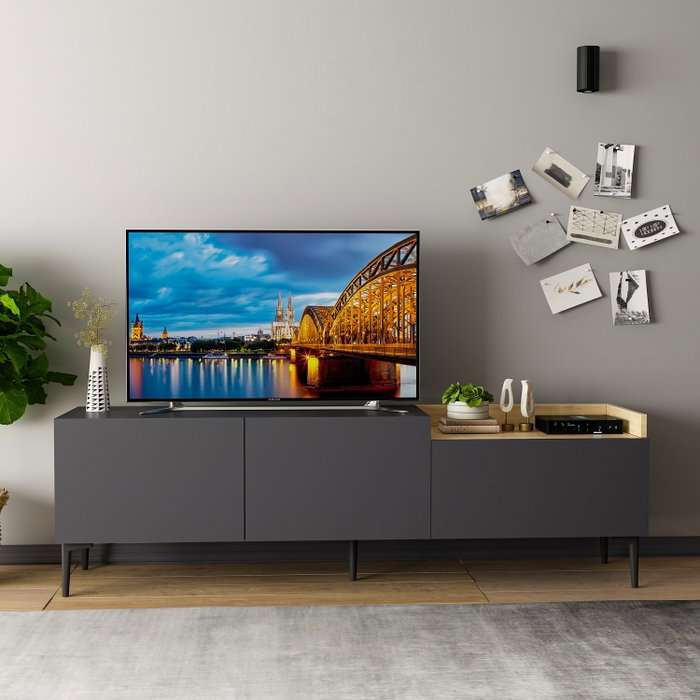 Hanah Home Mia Soporte de TV Antracita Hanah Home Mia Soporte de TV Antracita